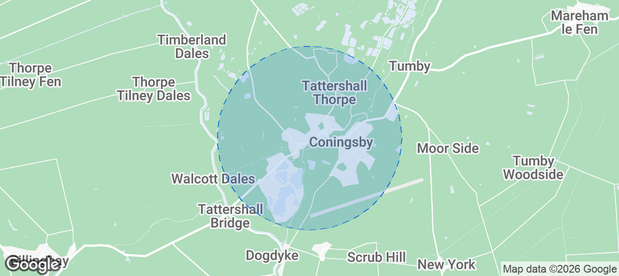 Tattershall Airbnb map